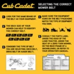 Cub Cadet 46" Deck Drive Belt - Image 4