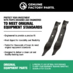 Genuine Factory Parts 42" Mulching Blade Set - Image 3
