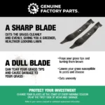 Genuine Factory Parts 42" High Lift Blade Set - Image 3