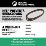 Genuine Factory Part 54" Deck Belt - Image 4